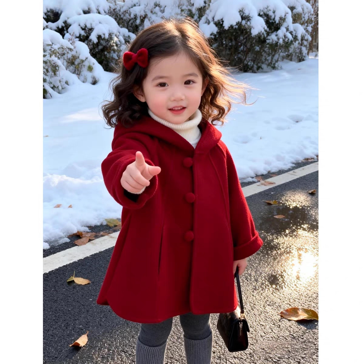 Winter Clothing For Baby Girl - Kız Çocuk Yün Mont Sonbahar Kış