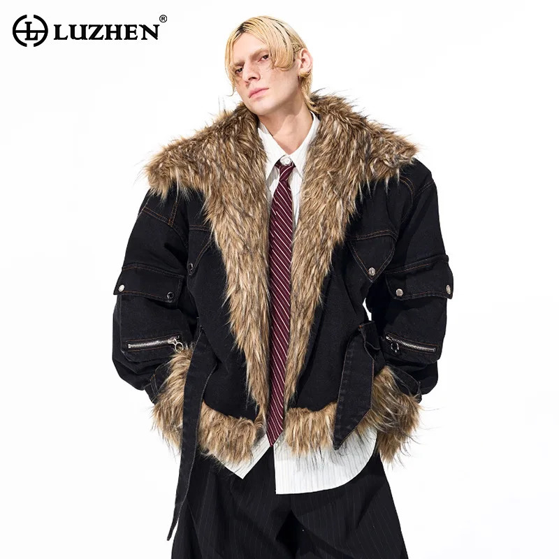 Winter Clothing Uae - LUZHEN Moda Kişiselleştirilmiş Suni Kürk Eklemeli