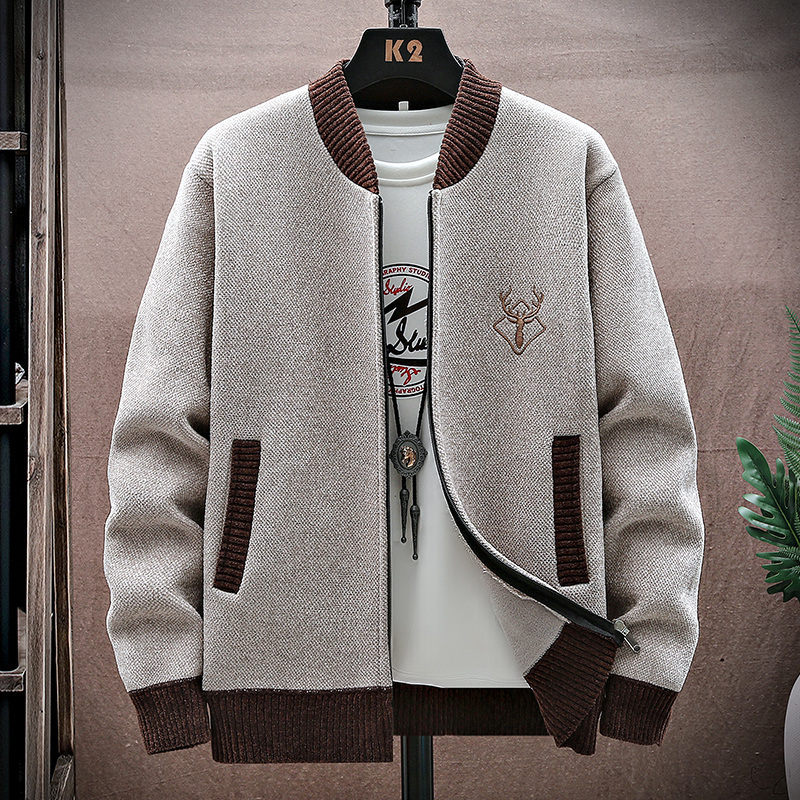 Winter Clothing Uae - Erkekler hırka örme kazak ceket 2025