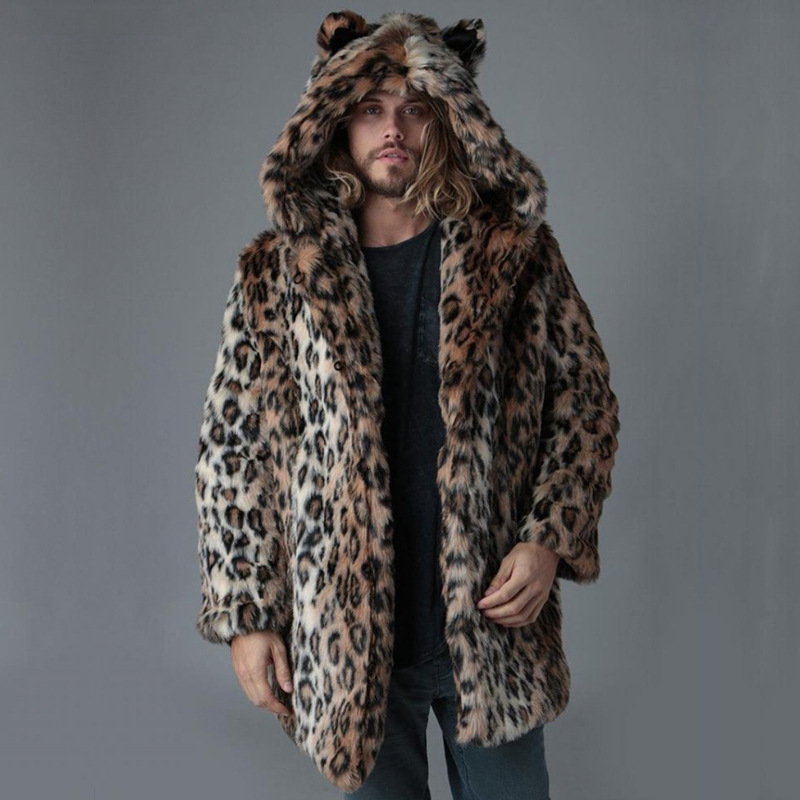 Winter Clothing Uae - Erkek Suni Kürk Ceket Kışlık Mont