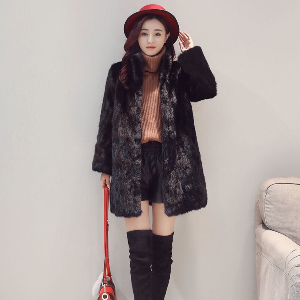 Winter Clothing Sale Women - Sıcak Satış Kadın Doğal Vizon Kürk