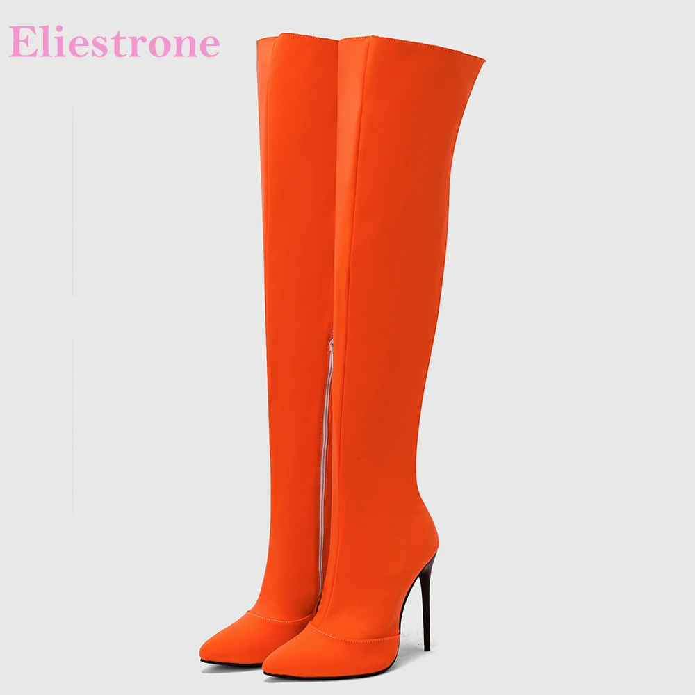 Winter Clothes - Yeni Kış Glamour Turuncu Sarı Kadın