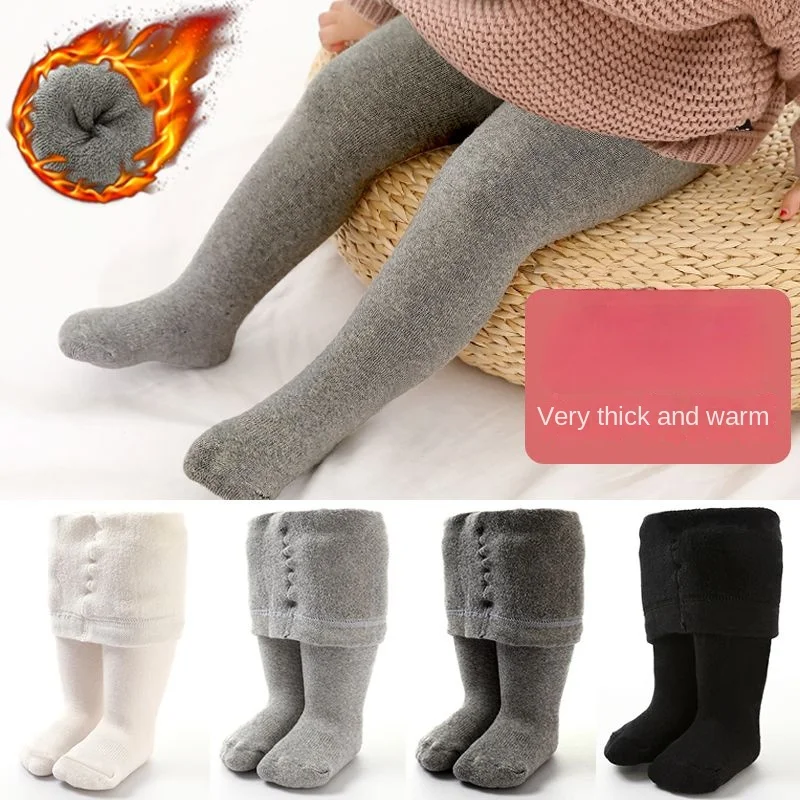 Winter Clothing For Baby Girl - Bebek Tayt Kış Sonbahar Düz Renk
