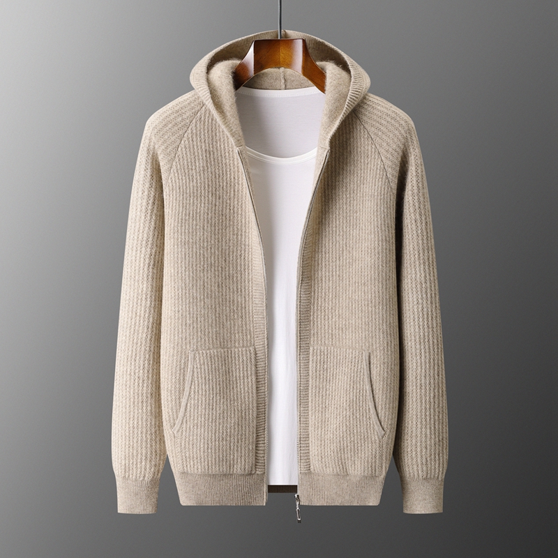 Winter Clothing Uae - Yeni erkek Kalın Fermuarlı Kapüşonlu Hırka