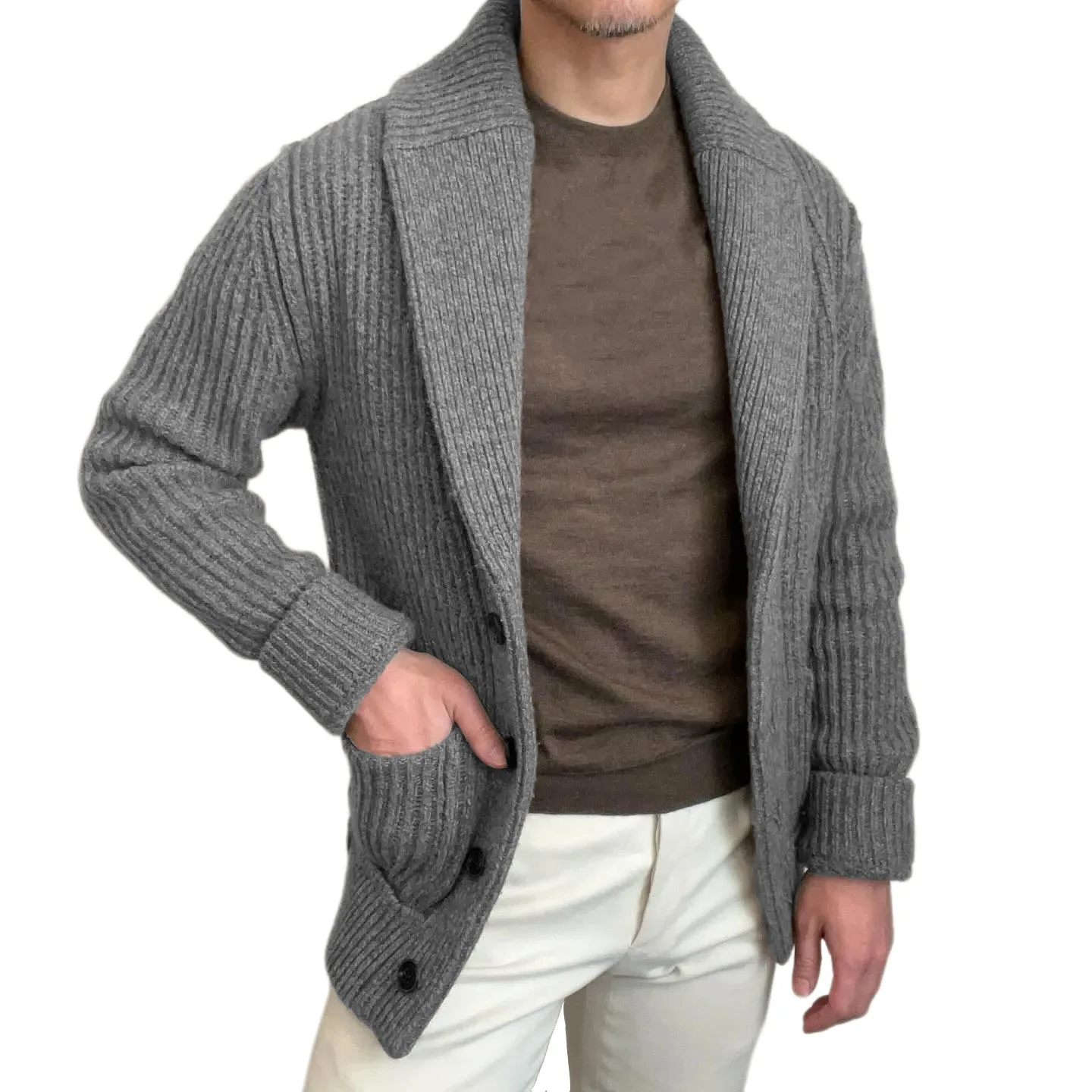 Erkek Kazak Hırka Yaka Uzun Ko - Winter Clothing Uae incelemesi ve fiyatı
