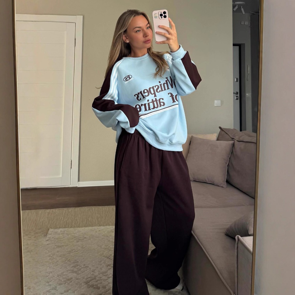Moda Kontrastlı Sweatshirt Pan - Y2K Winter Clothing incelemesi ve fiyatı
